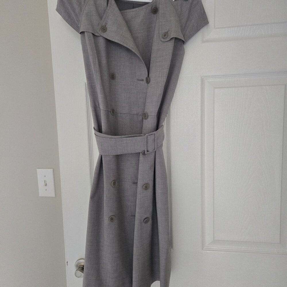 Talbots gray linen blazer - Picture 1 of 9